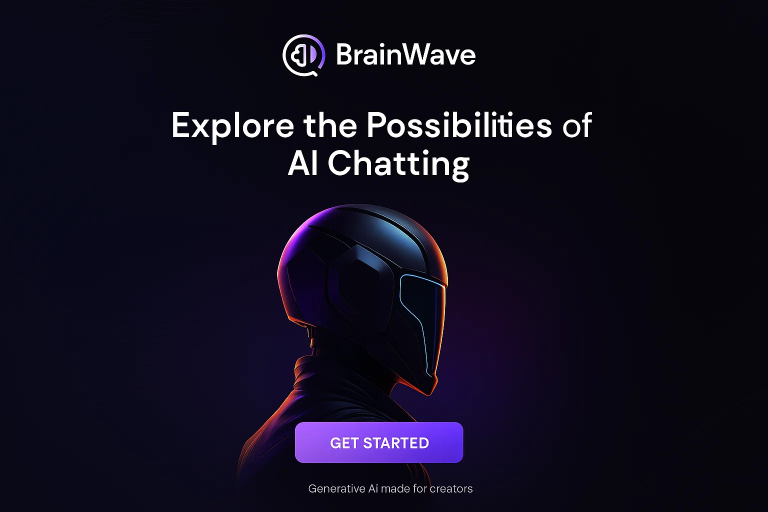Brainwave - AI Chatting App Landing Page